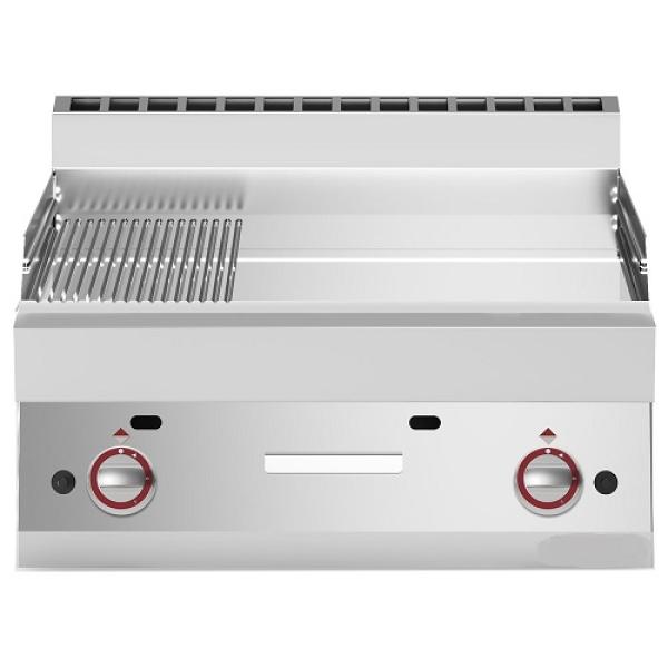 G65/PMCD7T-N (25) Gas Grillplatte 2/3 glatt 1/3 gerillt -Top- hartverchromt "50 µm"